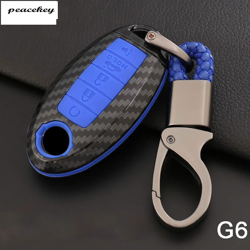 Carbon Fiber Silicone Car Remote Key Cover Case For Nissan Qashqai J10 J11 note micra X-Trail t31 t32 kicks Tiida Pathfinder