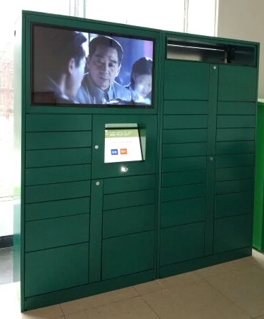 Control Self-Service Logistieke Distributie Systeem Pakket Levering Lockers Kluizen Met All In One Pc Tv Bewegwijzering