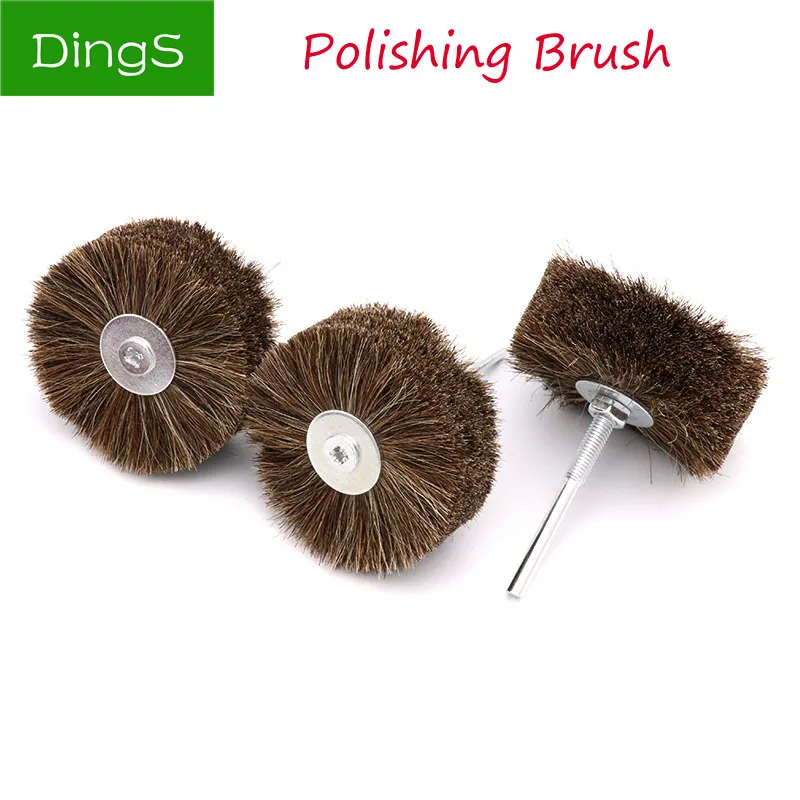 1pcs Fiber Wheel Sisal Fiber Brush Woodworking polishing Horsehair polishing Roller Abrasive for Electric Hand Drill Rotary Tool