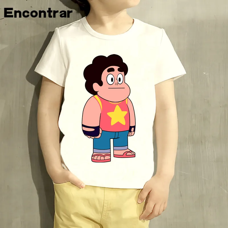 kids Steven Universe Cartoon Design T Shirt Boys/Girls Great Casual Short Sleeve Tops Children Cute T-Shirt,HKP5054