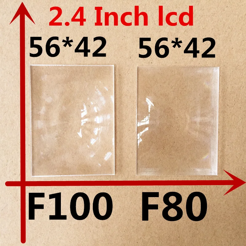 

2pcs free shipping samll size 56*42 focal length 100/80 mm professional projector fresnel lens for 2.4 inch DIY projector kit