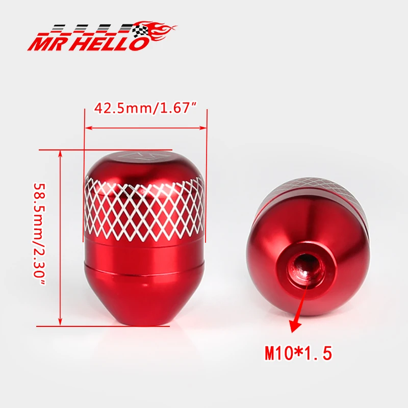 Shift Knob M10*1.5 Racing Car Jdm Manual Aluminum cnc carving Shift Knob Shift Gear Knob for honda Acura vehicle