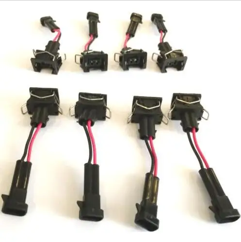 

Free shipping 8/10/20/50/100 pcs LQ4, LQ9 4.8 5.3 6.0 wire Harness to LS1 LS6 LT1 EV1 Injector Adapters