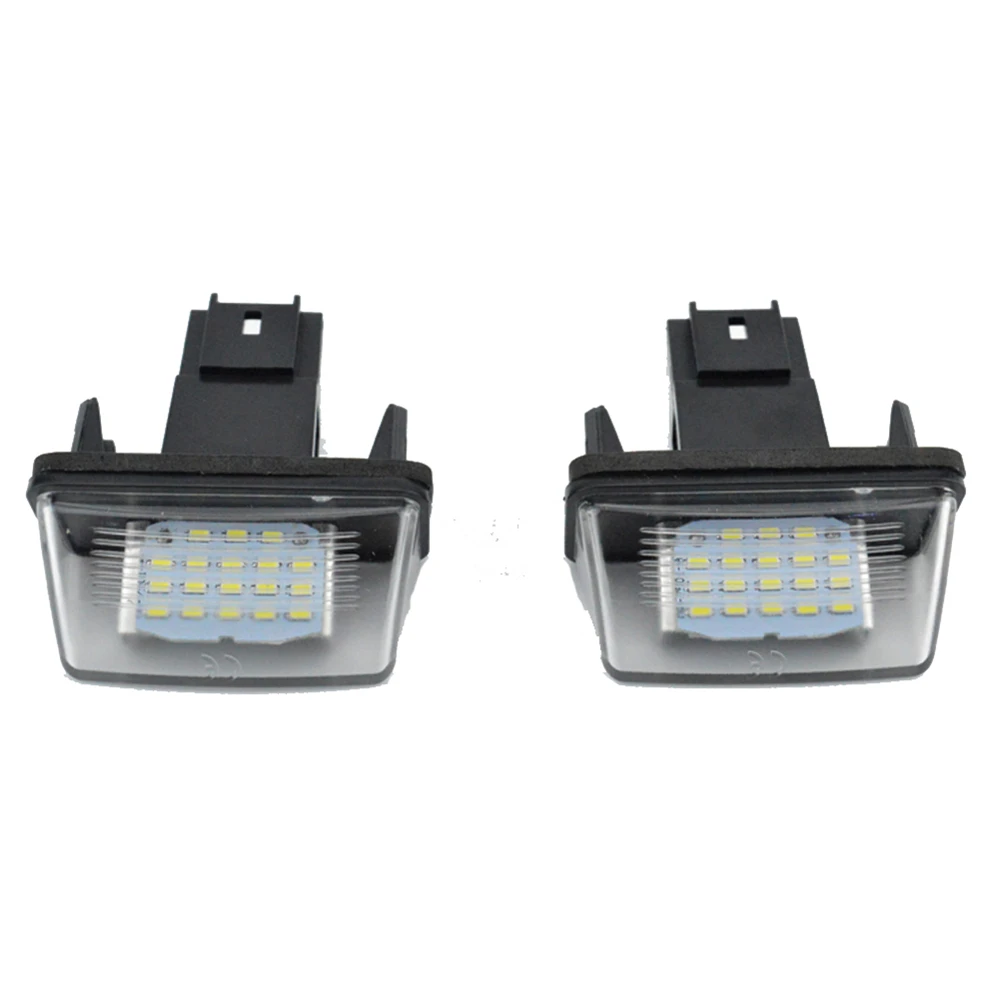 Car Flashing 12V 18LED Car License Plate Light 12V 6500K Lamp For Peugeot 206 207 307 308 406 407 For Citroen C3 C4 C5 C6