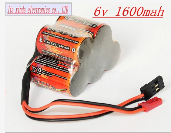 Vb-bateria recarregável ni-mh, 6v, 2, 3a, 1600mah, 2, 3a, 5x1.2v, recarregável, gasolina, receptor trapezoidal