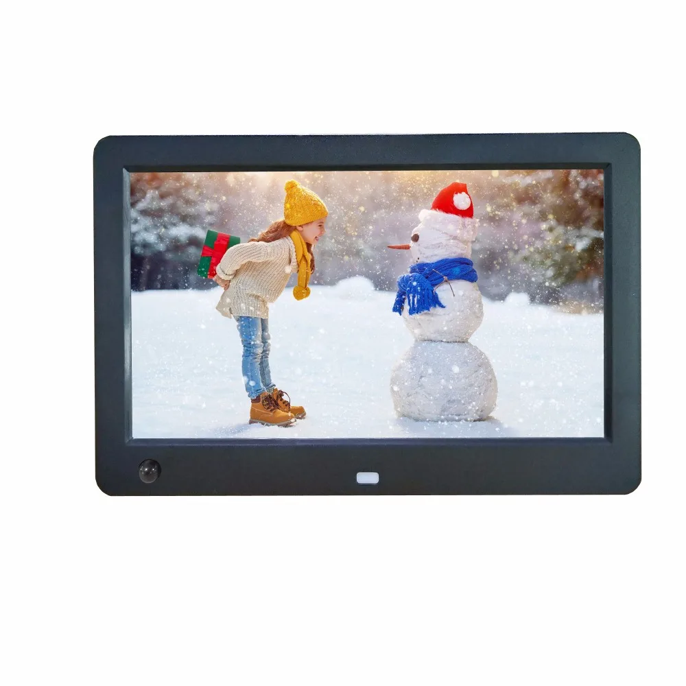 Álbum digital de inducción corporal con sensor de movimiento de 10 pulgadas, reproducción de imágenes, vídeo, música, calendario, compatible con marco de fotos digital SD y USB