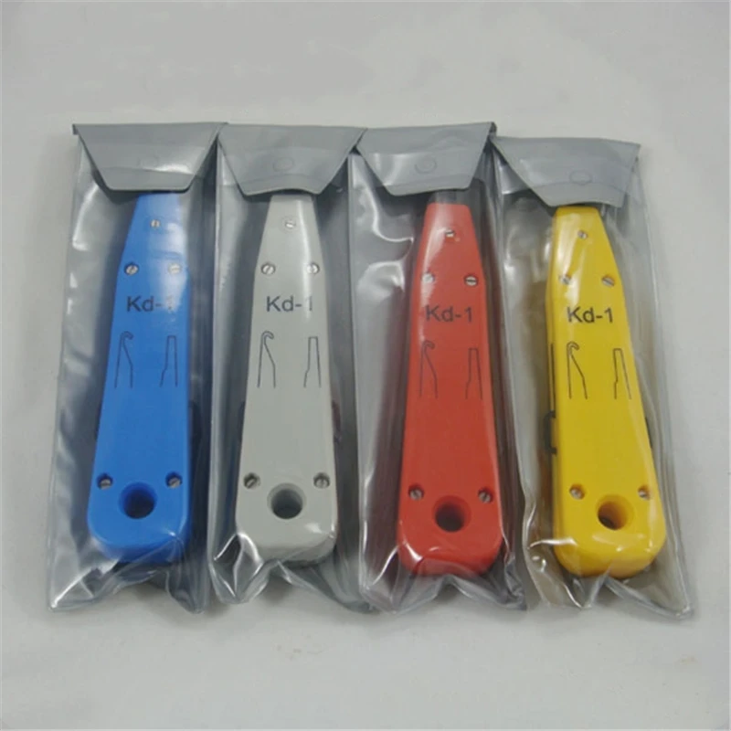 Strumento portatile per punzonatura a impatto KD-1 con sensore per cavo telefonico per telecomunicazioni Cavo di rete RJ11 RJ45 Cat5 con confezione al dettaglio