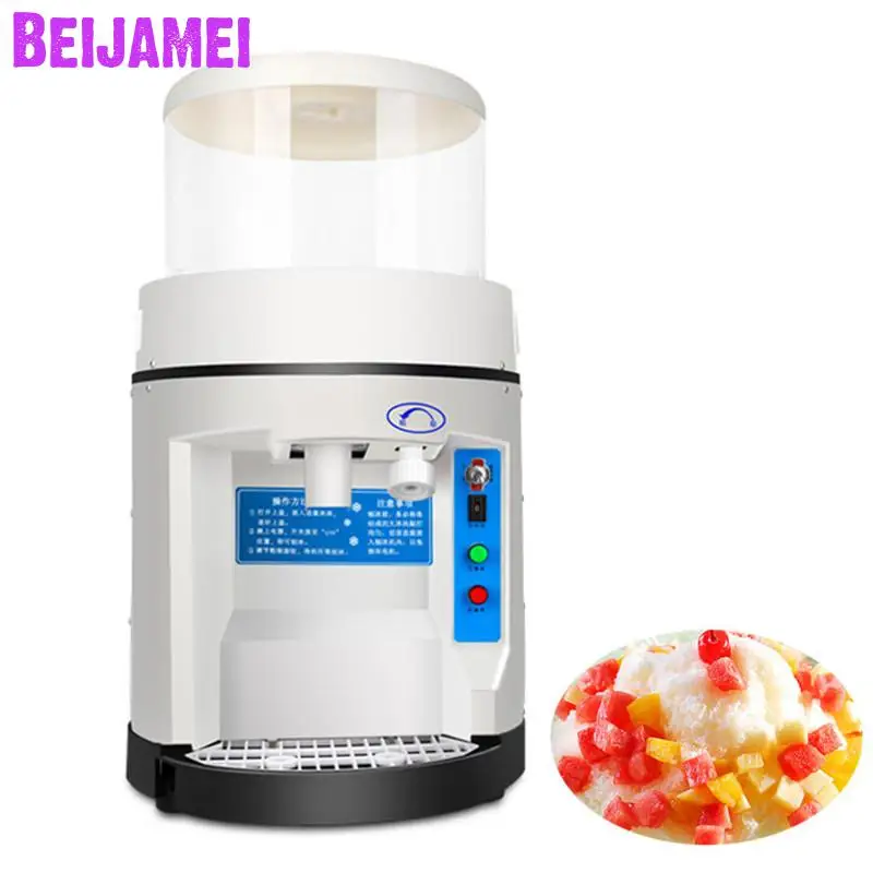 BEIJAMEI Portable Electric Commercial Ice Shaving Machine Small Sand Ice Machine Snowflake Ice Maker Making For Sale