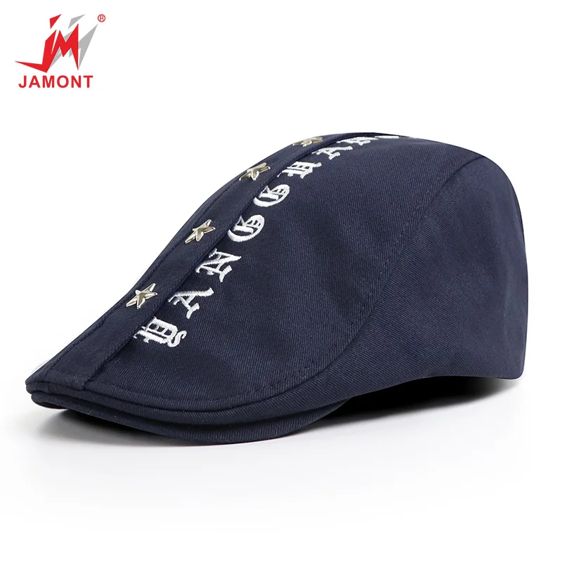 JAMONT Fashion Men Women Beret Hat Casquette Cap Cotton Hats For Men Visors Casual Sun Hat Gorras Planas Flat Caps Adjustable