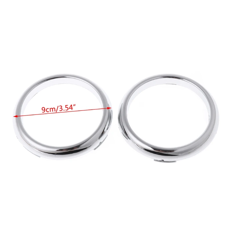 1 Pair Silver  waterproof ABS Chrome Front Fog Light Lamp Cover Trim For 2 Mk2 2009-2012