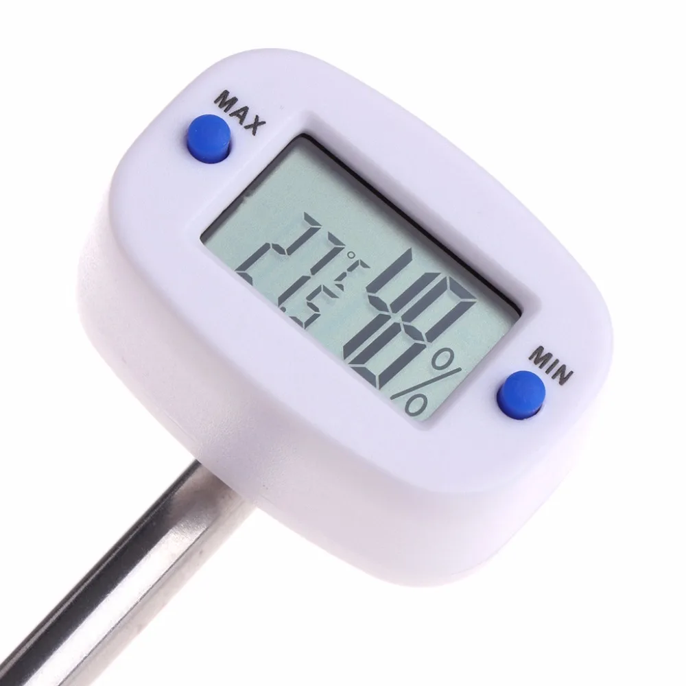 Mini Electronic Soil Temperature Moisture Meter Humidity Tester with Probe for Garden Plants Soil Temperature Tester