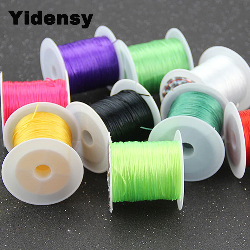 1 Rolls Multi-colors Elastic Stretch Beading Wire Cord String Thread Ropes for DIY Bracelets Jewelry Making Materials