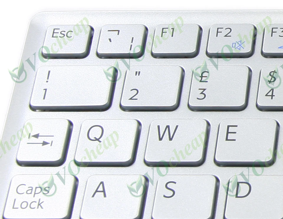 Nuevo teclado para portátil Sony Vaio VPC-W VPC W VPC-W217 VPC-W111 W112 W121 W211 W212 W215 W217 W221 W222 W225 plateado Reino Unido 148748213