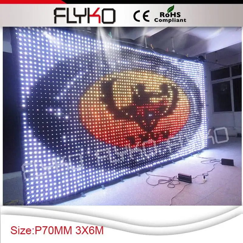p7 6x3m   rgb full color led video curtain