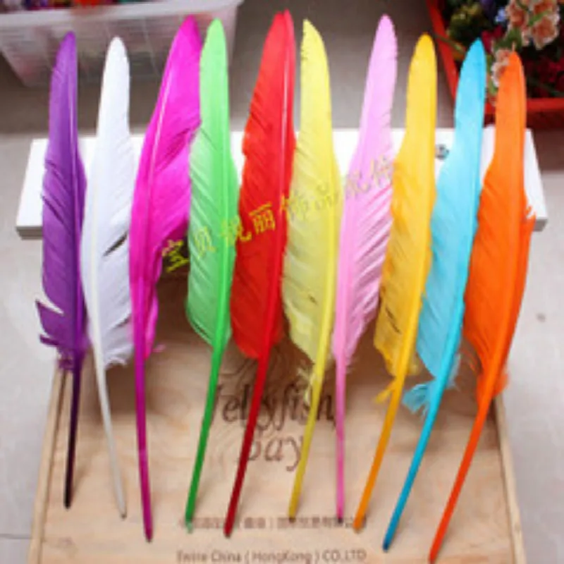 12 Color Wholesale! 100pcs/lot Beautiful 30-35cm/12-14inch Natural Turkey feathers wedding party decoration craft feathers