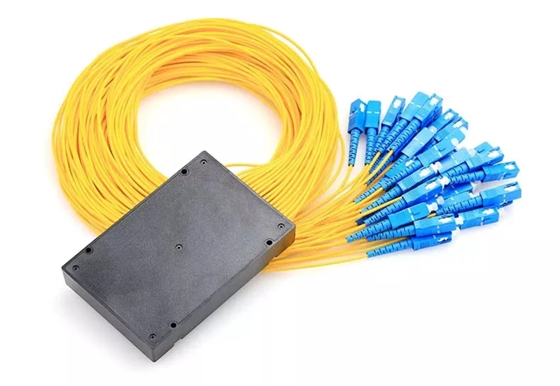 1*32 PLC разделитель ABS коробка тип SC FC 1mtr 2,0 мм 3,0 мм желтый кабель 1X32 кассета FTTH соединитель ODN Бесплатная доставка фабрика 2 шт.