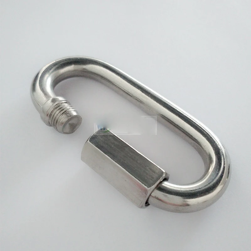 

M3.5/M4/M5/M6/M8/M10/M12 Multifunctional 304 Stainless Steel Spring Snap Carabiner Quick Link Lock Ring Hook