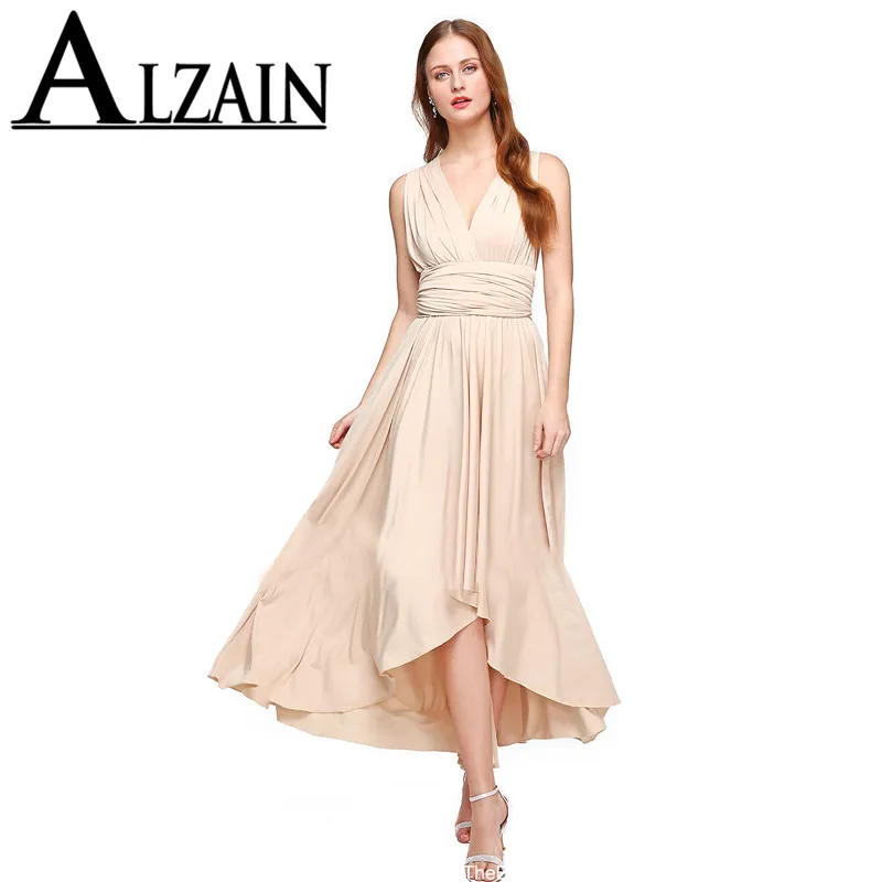 2020 ผู้หญิงเซ็กซี่ปิดไหล่ชุดยาว Boho Club ผ้าพันคอสีแดงชุดปาร์ตี้ Multiway เพื่อนเจ้าสาวเปิดประทุน Robe