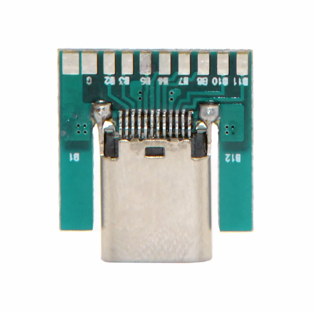 DIY 24pin USB-C USB 3,1 Typ C Male & Female Stecker & Buchse Stecker SMT typ mit PC Board 1 set