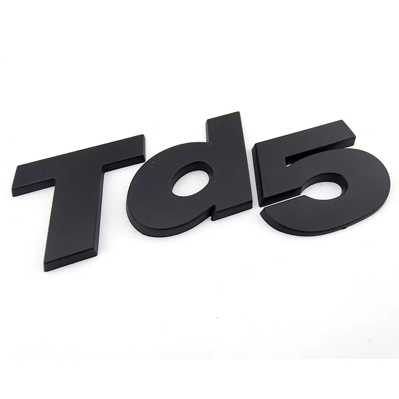 Original Quality Gloss Black 3D Lettering Logo Td5 Badges Car Emblem for Defender