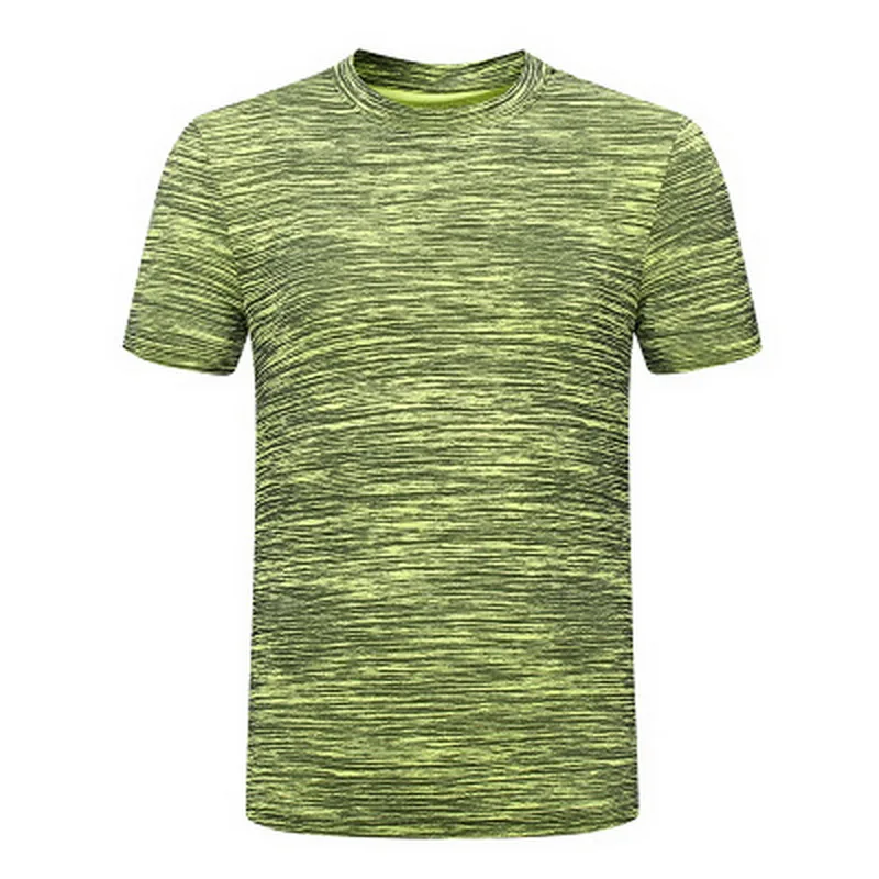 Men's Summer Quick Dry Gyms Fitness T-shirts Elastic Outdoor Hiking Climbing Fishing Running Short T Shirt Plus Size 8XL DX01