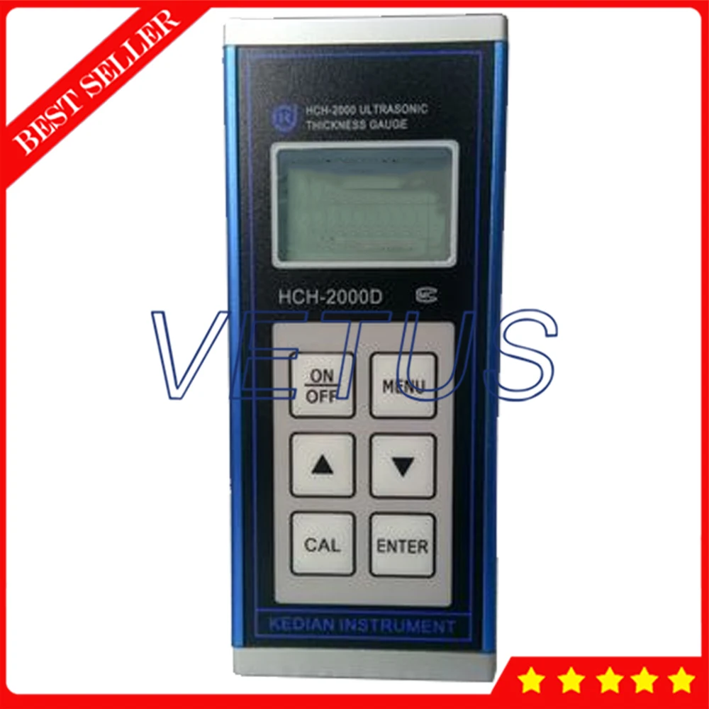 HCH-2000D Handheld Ultrasonic Thickness Gauge Tester Meter With Measuring range 0.65 to 350mm Velocity range 1000 to 9990 m/s