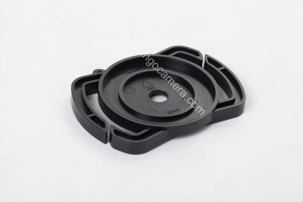 Capa de lente com fivela de boné keeper, capa de lente de 37mm ou 58mm e 46mm para centro