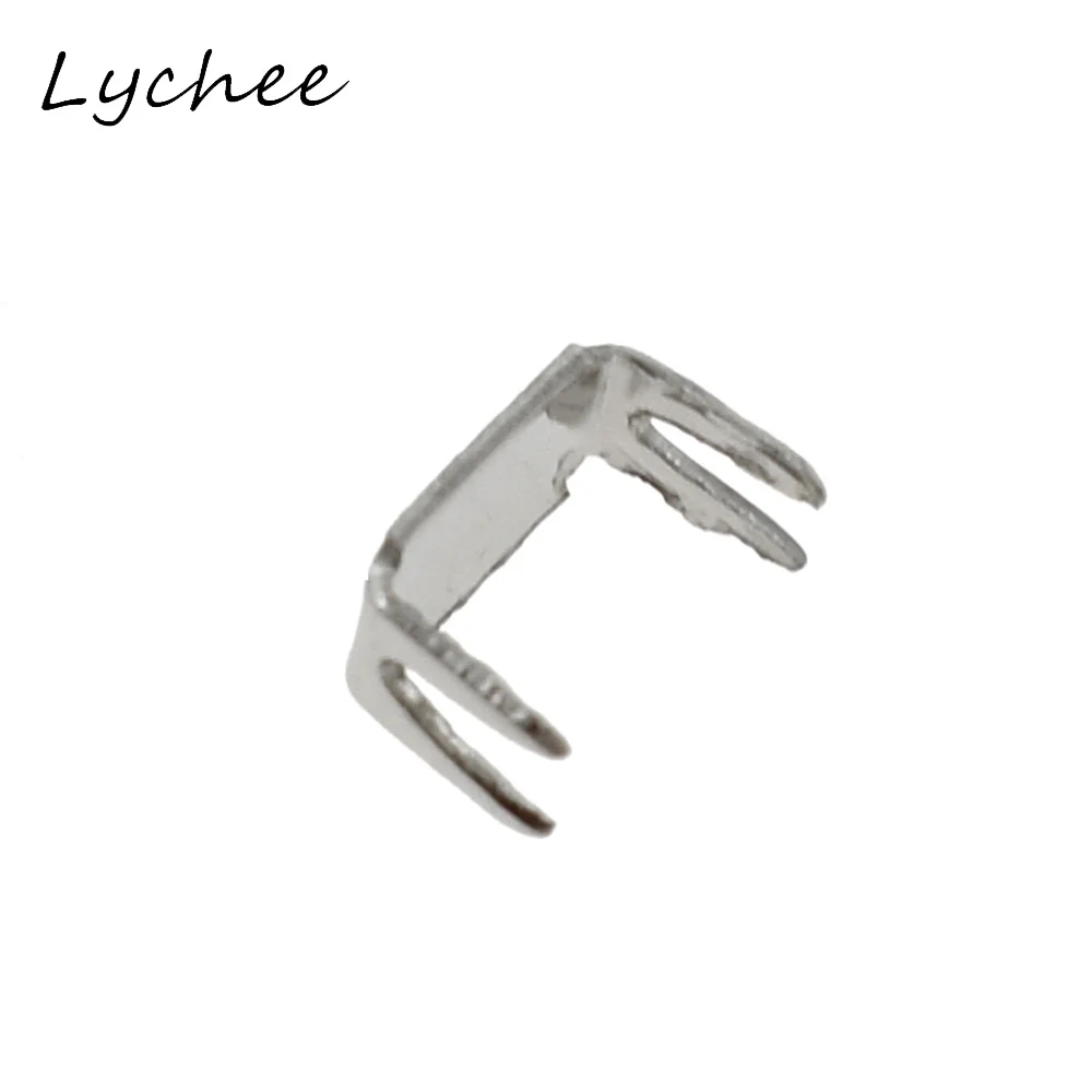 Lychee 3# 5# Classic Silver Color Metal Iron Zipper Stopper For DIY Craft Garment Pants Sewing Zipper End Accessories