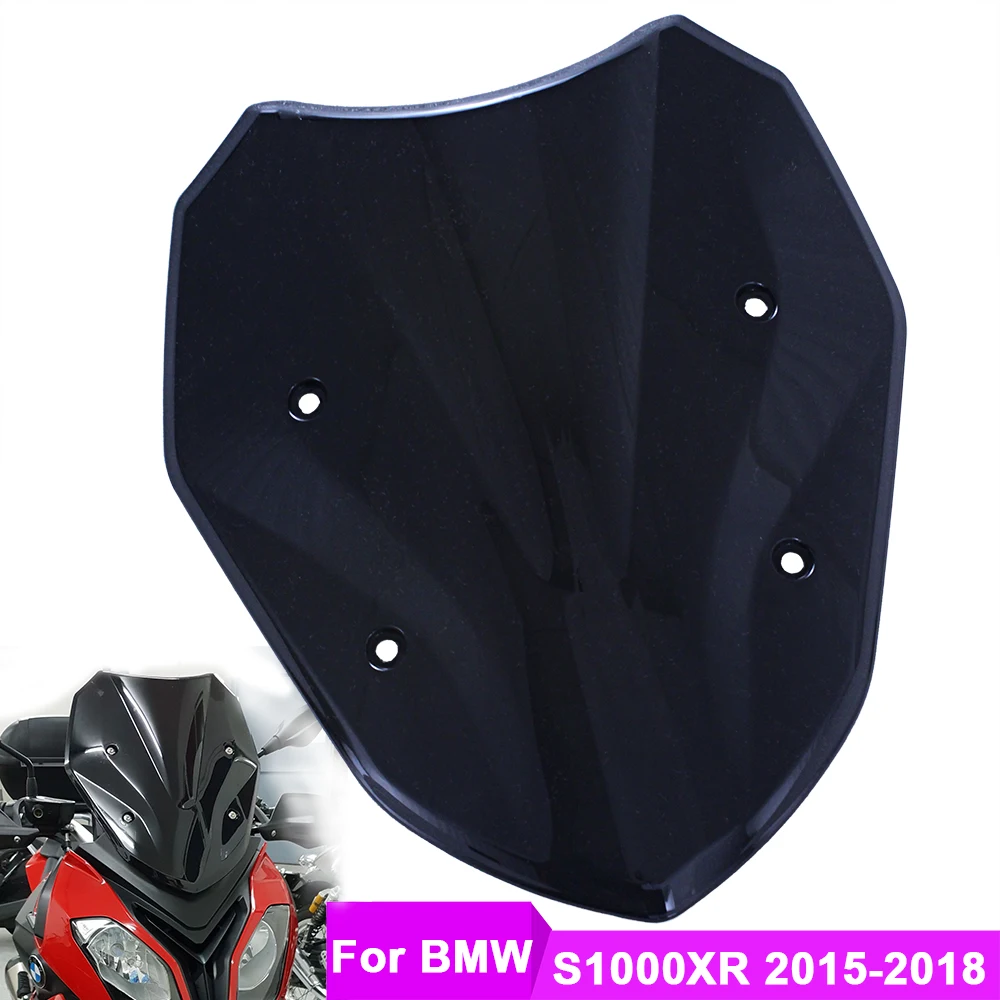 

Motorcycle Windshield Windscreen Screen Wind Deflector For BMW S1000XR 2015 2016 2017 2018 2019 Moto Glass Black Smoke Iridium