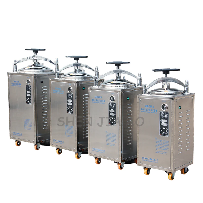 Automatic vertical stainless steel pressure steam sterilizer 75L vertical steam sterilization pot 380V 1PC