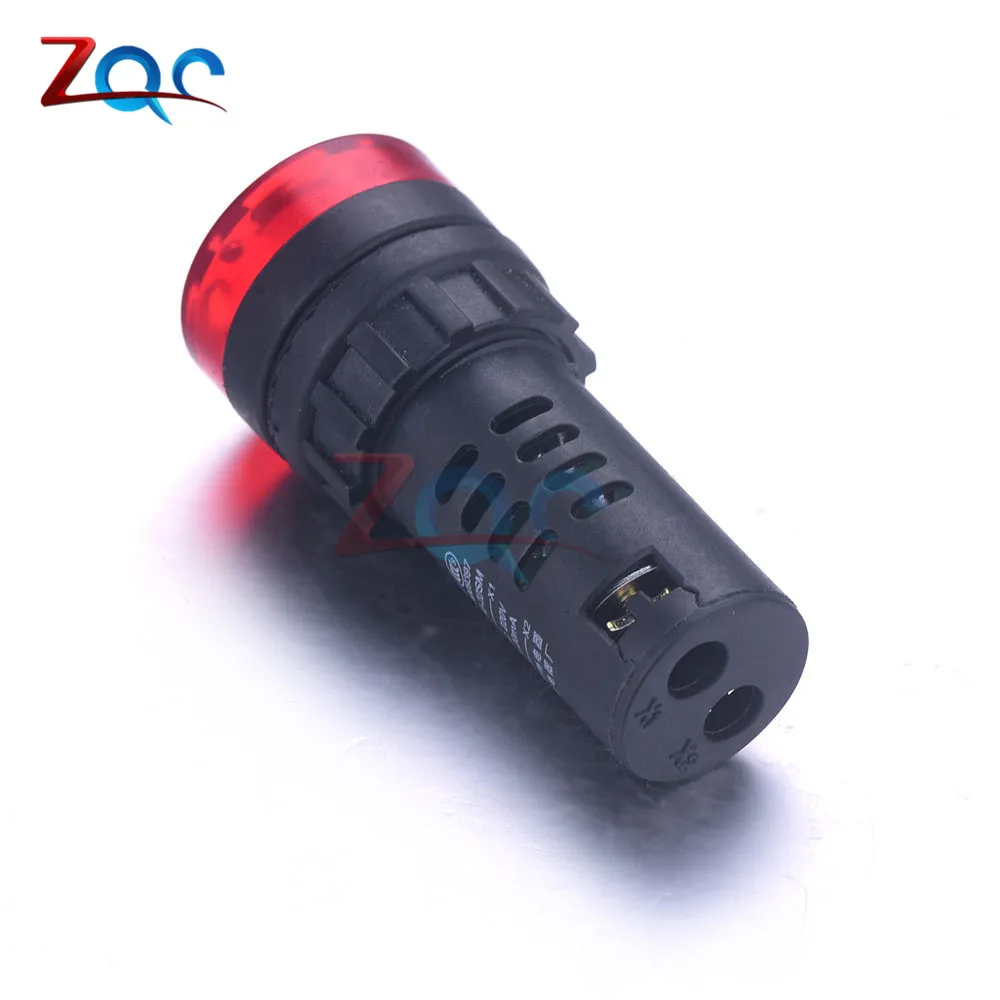 AD16-22SM Flash LED Alarm Buzzer Indicator Light Signal Lamp Flash DC 12V 24V AC 110V 220V LED Light Alarm Indicator Buzzer