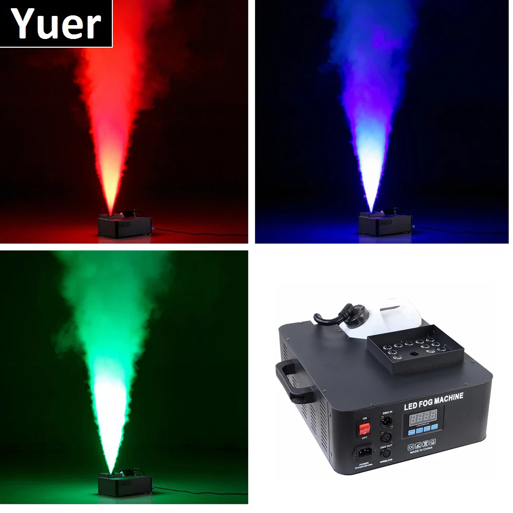 

1XLot 1500W Mist Haze Machine 3.5L Fog Machine DMX512 Smoke Machine Dj Bar Party Show Stage Disco Light Professional LED Fogger