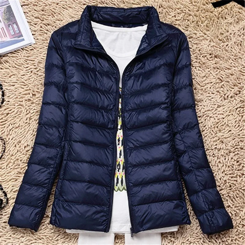 2022 7XL Women Autumn Winter Down Cotton Jacket Coats Short Parkas Light Thin Warm Overcoat Hooded Outerwear Female OKXGNZ1180