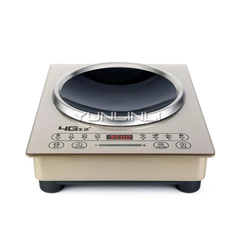 Induction Cooker 3500W Household High Power Commercial Touch Desktop Concave Embedded Cooking Induction Cooker