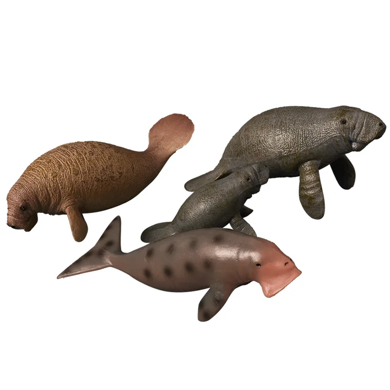 Manatee Models Lifelike Look Sea Life Animals Figures Children Underworld Cognitive Toys Solid Plastic Toys