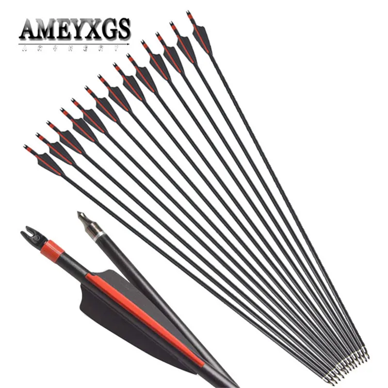 

10/20pcs 31.5inch Fiberglass Arrow Spine 500 Composite Fiber Arrow Shaft For Outdoor Sports Hunting Shooting Accessories