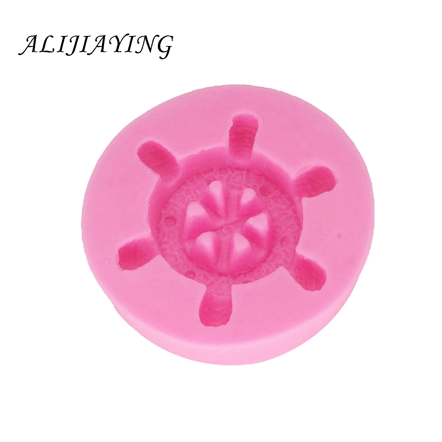 Rudder Wheel Ship Shape Silicone Mold Fondant  Baking Chocolate Mould Cake Decorating Tools accessories for kitchen D1331