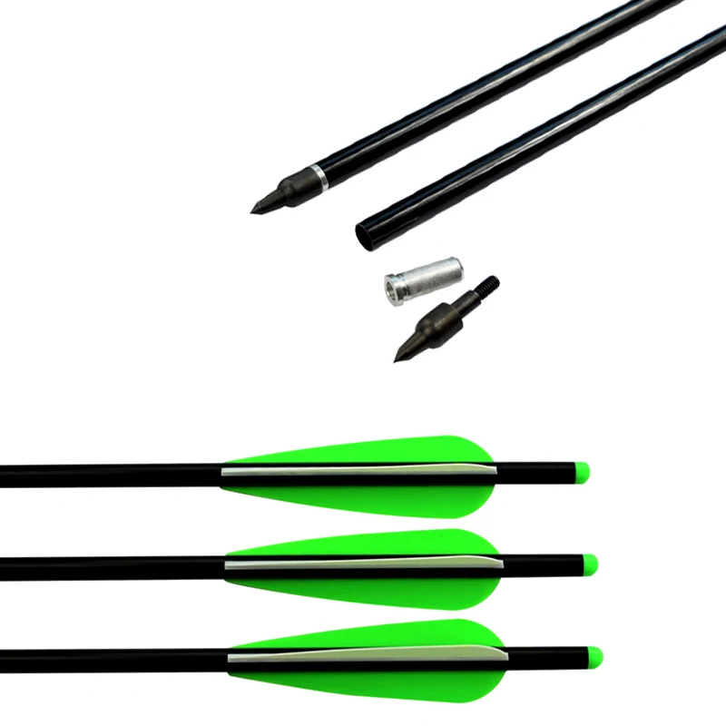 

12X Aluminum Crossbow Bolts 16" 18" 20" 22" 125 Grain Screw Point Arrows for Archery Bow Hunting Outdoor Sporting