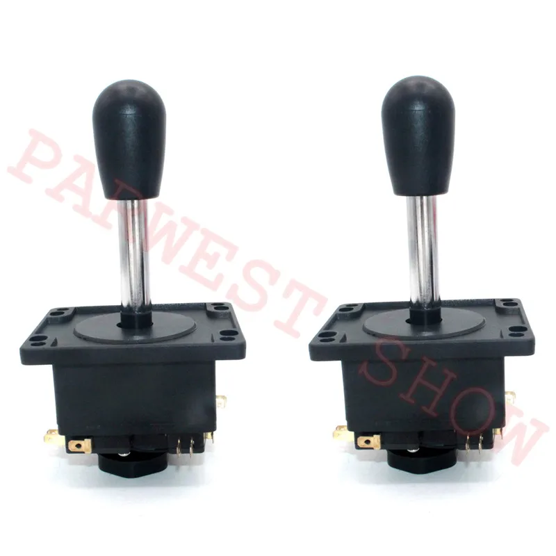 Free shipping 2PCS Spanish style joystick with microswitch Black and Red Balltop for arcade game machine parts