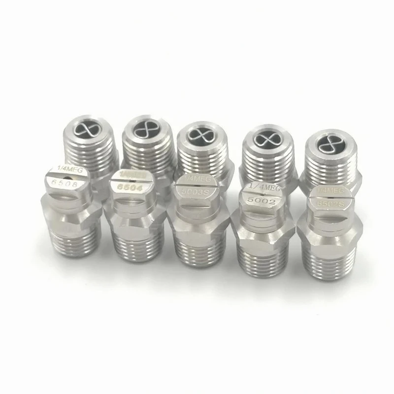

1/4inch 65degree MEG industrial flat fan spray nozzle factory cleaning nozzle