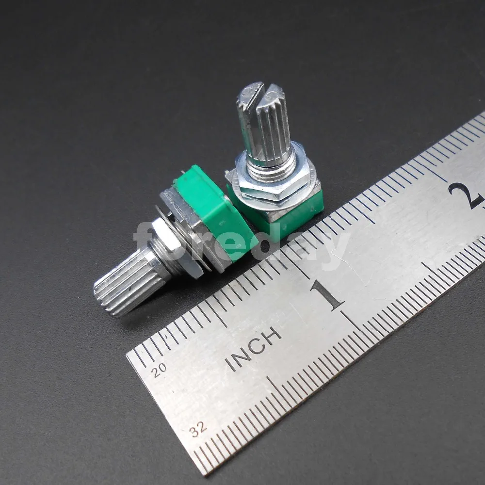 10-500PCS NEW RK097N Audio Amplifier Sealed Potentiometer 3 Pins B 5K 10K 20K 50K 100K ohm 3P B5K B10K B20K 50K B100K *FD733-737