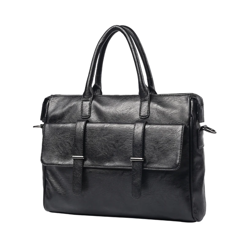 GUMST-Bolsa Mensageiro de Couro Casual Masculina, Maleta Laptop, Bolsas de Negócios, marca fashion