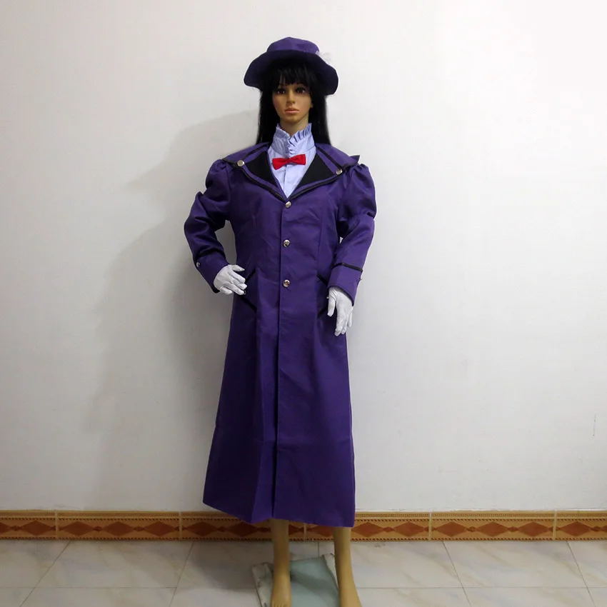 

Mary Poppins Cosplay Costume Purple Dress Christmas Clothing Party Halloween Uniform Outfit Cosplay Costume Customize Any Size