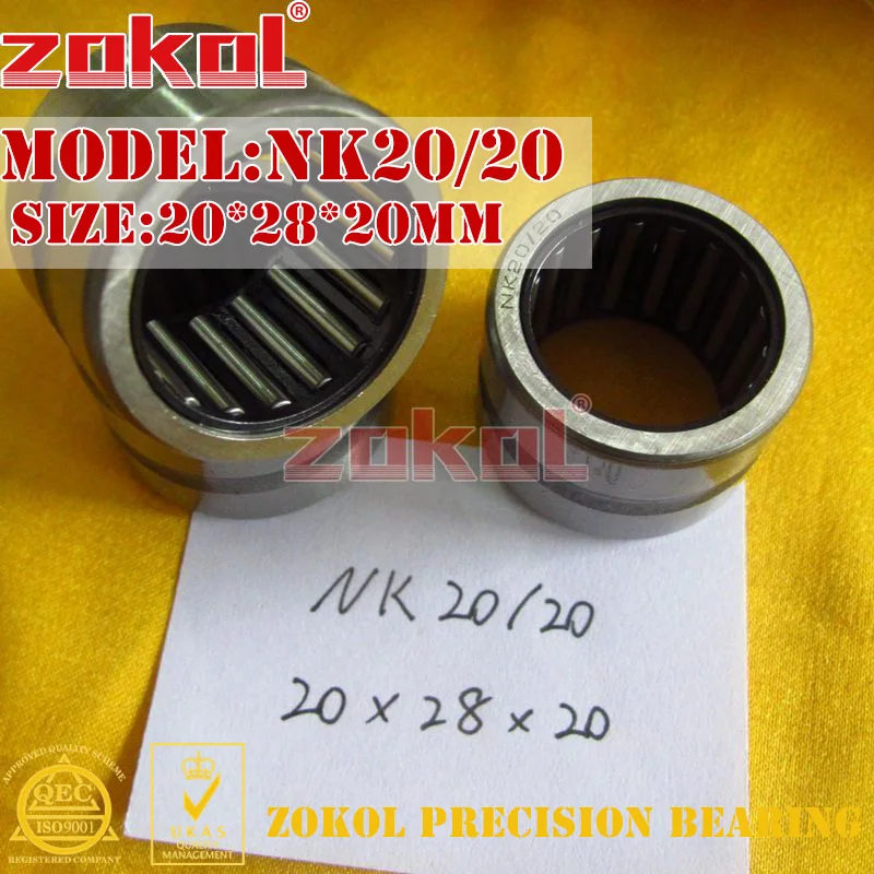 ZOKOL NK19/16/20 NK20/16/20 NK21/22/25/16/20 Needle Roller Bearings Without Inner Ring    20*28*20 22*30*16