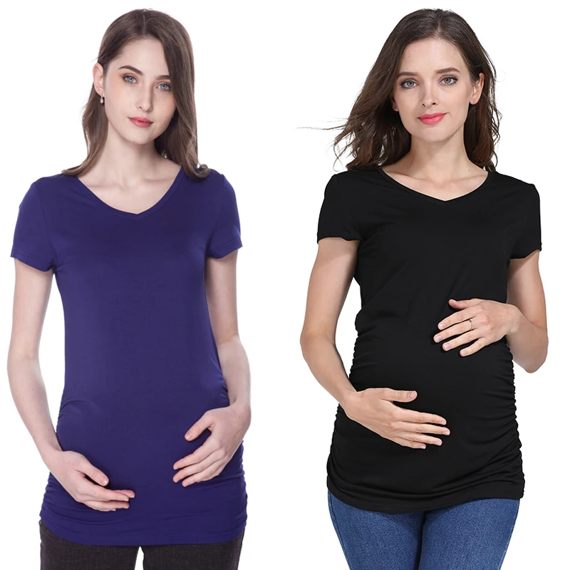 

Summer Maternity Clothing Maternity Tops Pregnant T-shirt Pregnancy Clothes for Pregnant Women European Big Size