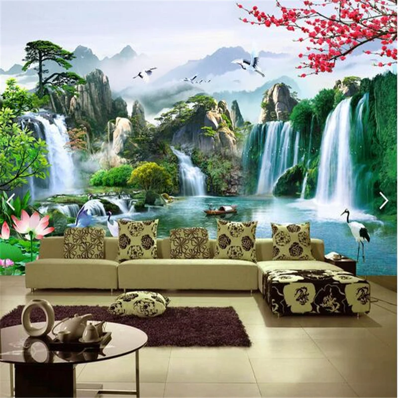 

beibehang Three - dimensional TV backdrop custom wallpapers TV wall paintings painting papier peint papel de parede