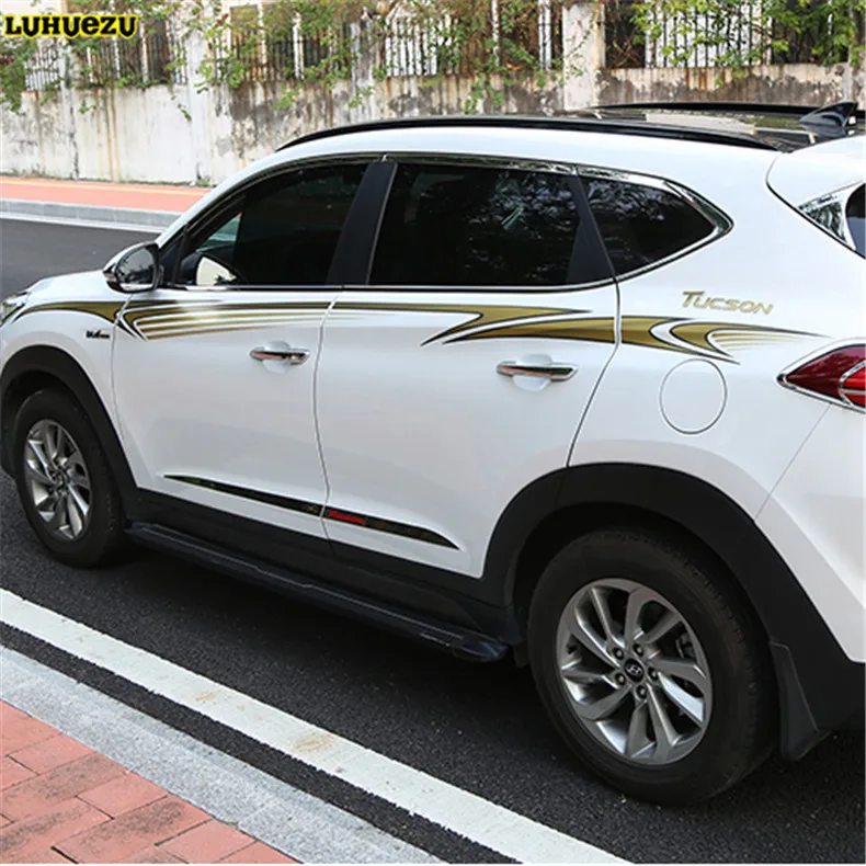 Luhuezu 3M Car Body Sticker For Hyundai Tucson 2015 2016 2017 Accessories