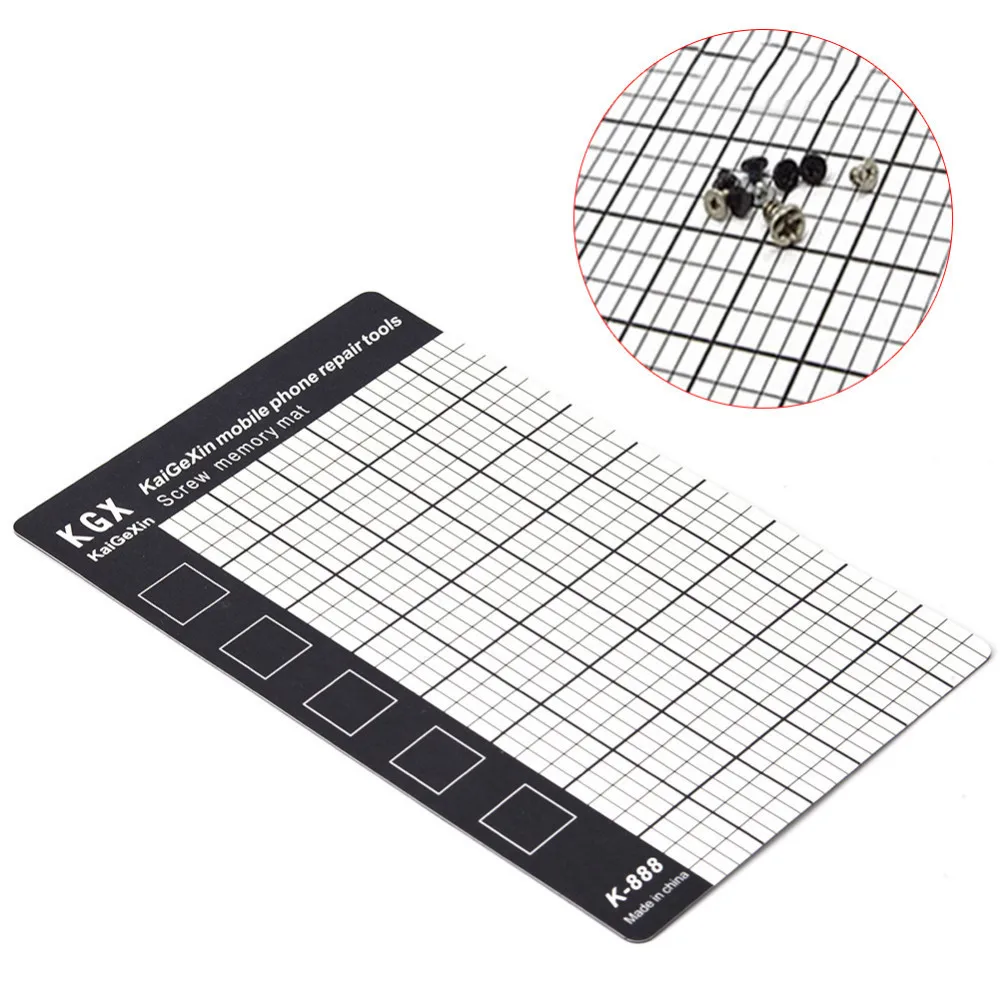 1 pcs Universal Magnetic Screw Mat Memory Chart Work Pad Mobile Phone Dismantlement Repair Tool Maintenance Platform Desk Mat