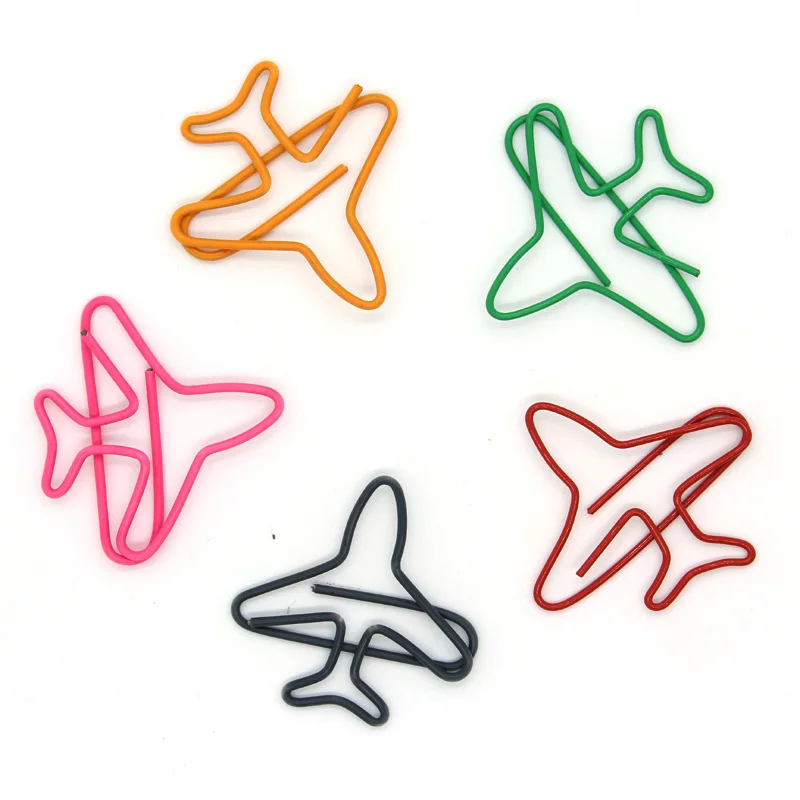 TRANSPORT AIRCRAFT SERIES Paperclip SHAPE BOOKMARK FOLDER OFFICE STAtIONERY ACCESSORIES