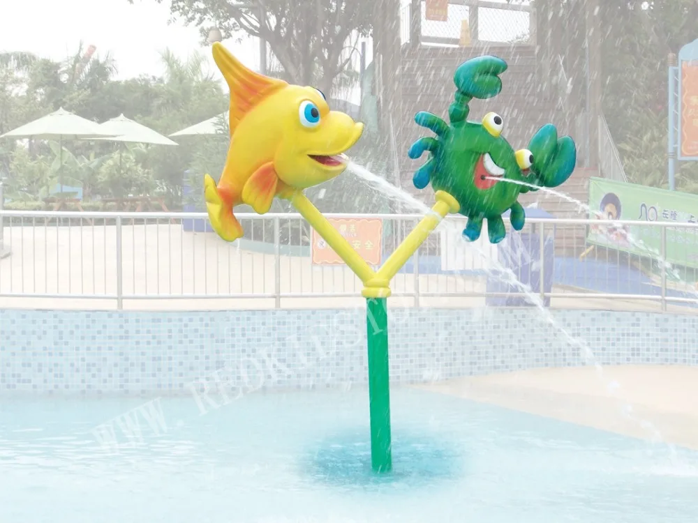 

Fiberglass Cartoon Fish Water Park Playground HZ-CF017